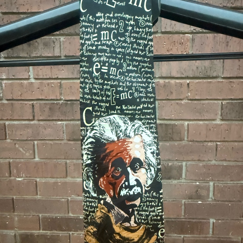 Nerdy Albert Einstein Scientist Chemistry Silk Novelty Neck Tie Keith Daniels